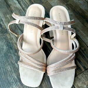 Pink/rose gold high heels